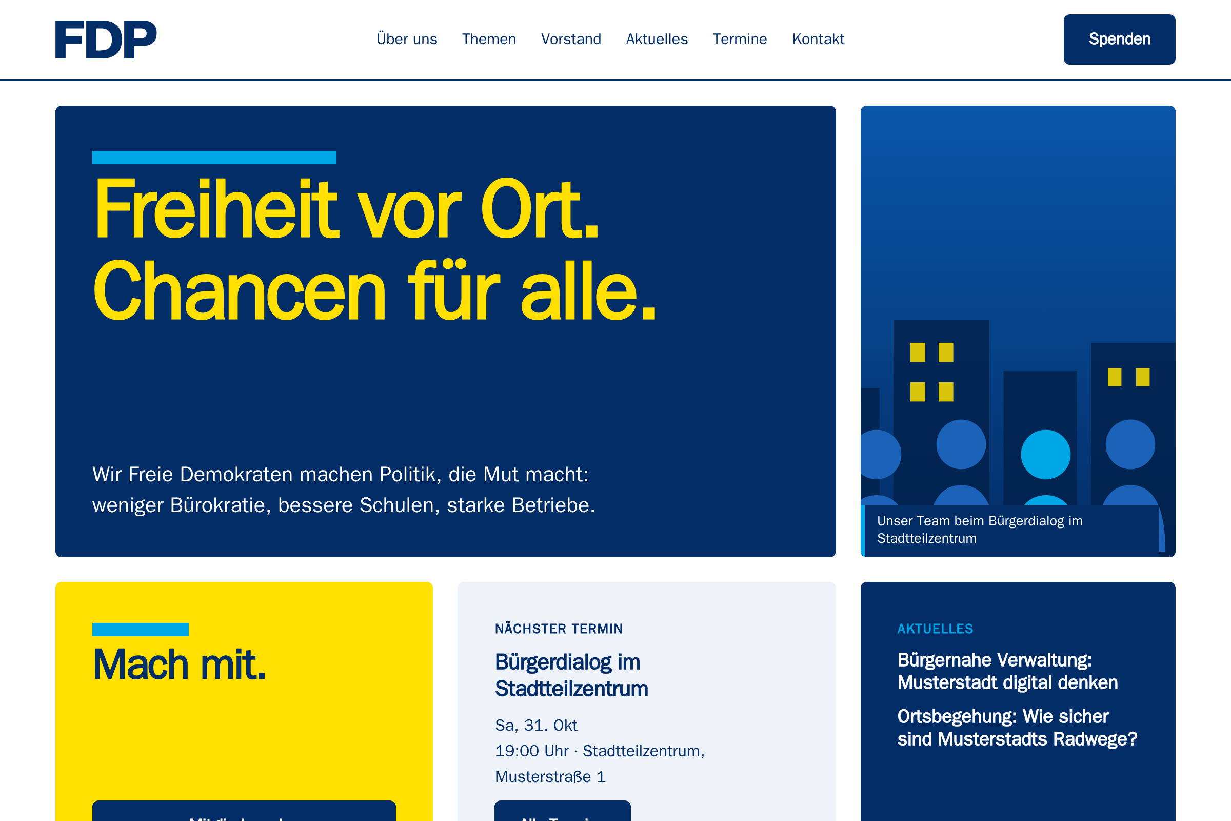 Vorschau des Layouts „Raster"
